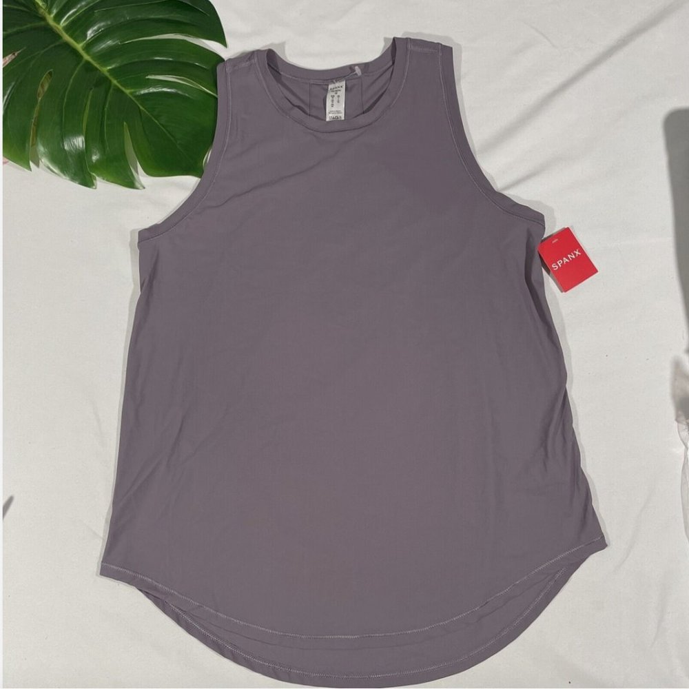 NWT $58 Spanx [ Small ] Go Lightly Got Ya Covered Tank Top in Satin Purple #6042